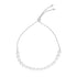 14k White Gold Adjustable Friendship Bracelet with Pearls (5.00 mm) by Avera Group
