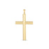 14k Yellow Gold High Polish Classic Cross Pendant - necklaces