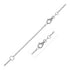 Extendable Cable Chain in 14k White Gold (1.20 mm) by Avera Group