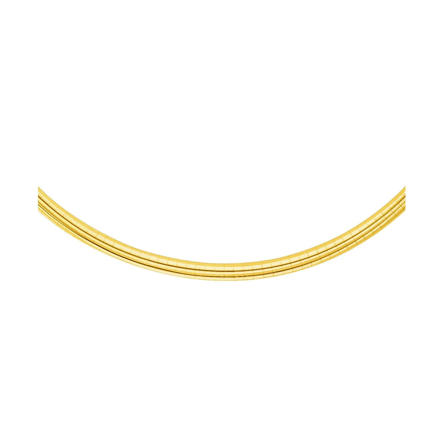14k Yellow Gold Chain in a Classic Omega Design (4 mm) by Bids.com