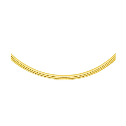 14k Yellow Gold Chain in a Classic Omega Design (4 mm) 