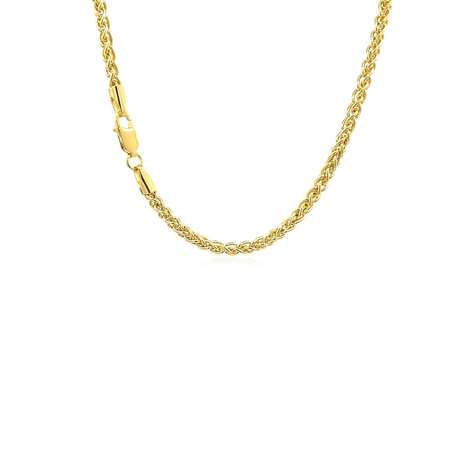 14k Yellow Gold 2.8mm Light Weight Wheat Chain by Bids.com