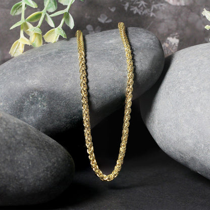 14k Yellow Gold 2.8mm Light Weight Wheat Chain by Bids.com