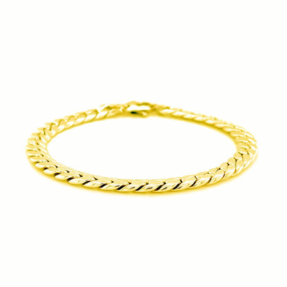 14K Yellow Gold Cuban Link Bracelet by Bids.com