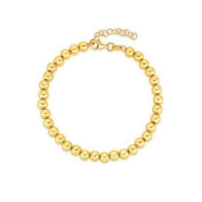 14k Yellow Gold Bead Chain Necklace(5mm) by Bids.com