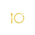 14k Yellow Gold Petite Twisted Round Hoop Earrings 