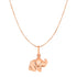 Elephant Pendant in 10k Rose Gold - DestGlow