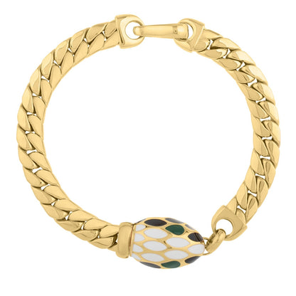 14k Yellow Gold Curb Link Bracelet (7.00 mm) by Bids.com