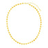 14k Yellow Gold Mirrored Heart Chain Necklace 