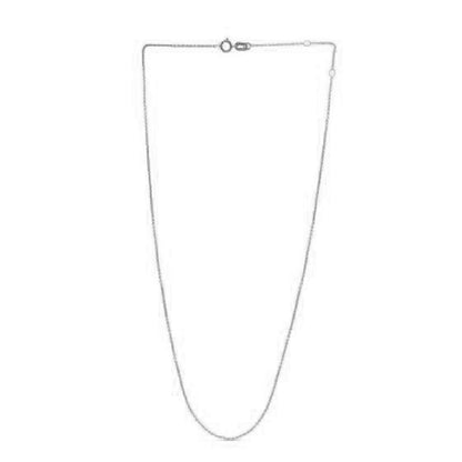 Adjustable Cable Chain in 14k White Gold (0.97 mm)  DestGlow