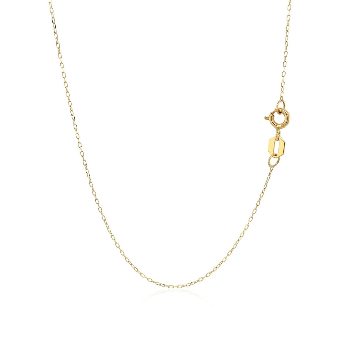 14K Yellow Gold Hand of Hamsa Necklace - DestGlow