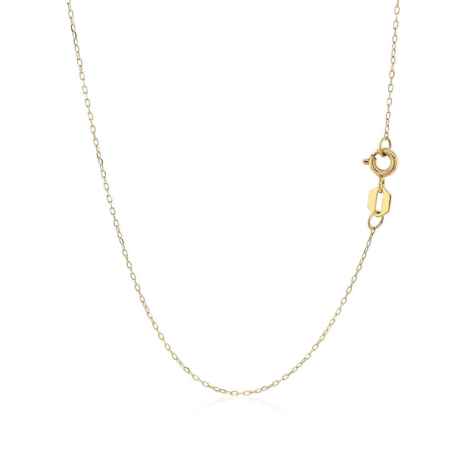 14K Yellow Gold Hand of Hamsa Necklace - DestGlow