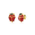 14K Yellow Gold Lady Bug Earrings - accessories