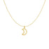 14k Yellow Gold Necklace with Moon by Avera Group