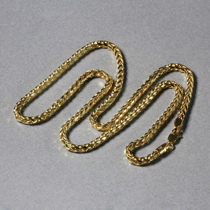 3.15mm 14k Yellow Gold Diamond Cut Round Franco Chain by Bids.com
