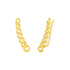 14k Yellow Gold Ear Climber Earring with Chain Links 