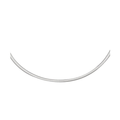 2.5mm 14k Two Tone Gold Reversible Omega Necklace by Bids.com
