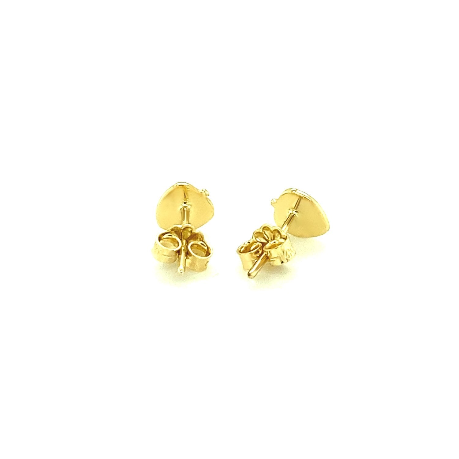 14k Yellow Gold Enameled Strawberry Childrens Earrings - DestGlow