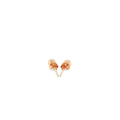 14k Rose Gold Ball Style Stud Earrings (4mm) 