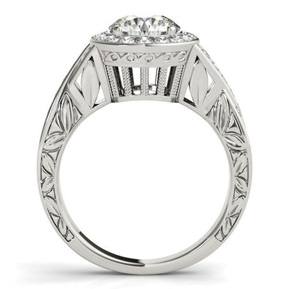 Halo Set Diamond Engagement Ring in 14k White Gold (1 5/8 cttw) by Bids.com