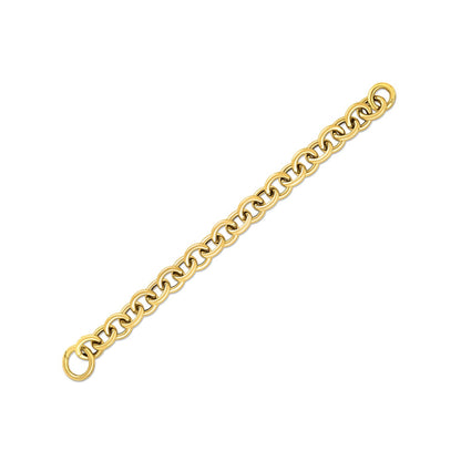 14k Yellow Gold Round Link Bracelet (11.60 mm) by Bids.com