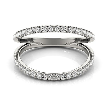 14k White Gold Diamond Split Band Ring (1/4 cttw) by Bids.com