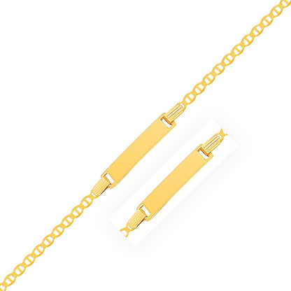 14k Yellow Gold Mariner Style Link Children&