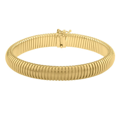 14k Yellow Gold Tubogas Bracelet (9.00 mm) by Bids.com