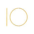 Textured Endless Hoop Earrings in 14k Yellow Gold(1.2x40mm) - DestGlow