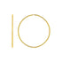 Textured Endless Hoop Earrings in 14k Yellow Gold(1.2x40mm)