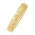 10k Yellow Gold Dual-Textured Diamond Pattern Bangle