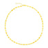 14k Yellow Gold Necklace with Polished Circles - necklaces