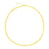 14k Yellow Gold Necklace with Polished Circles