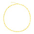 14k Yellow Gold Necklace with Polished Circles 