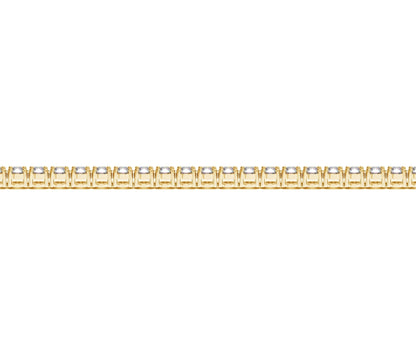 Lab Grown Round Diamond Tennis Bracelet in 14k Yellow Gold (4 cctw F/G  VS2/SI1) 