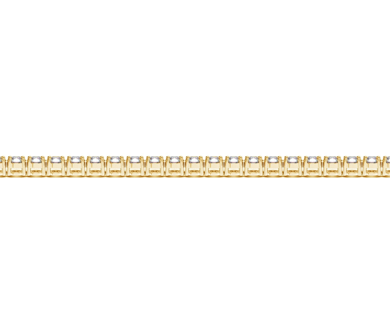 Lab Grown Round Diamond Tennis Bracelet in 14k Yellow Gold (4 cctw F/G VS2/SI1) by Bids.com