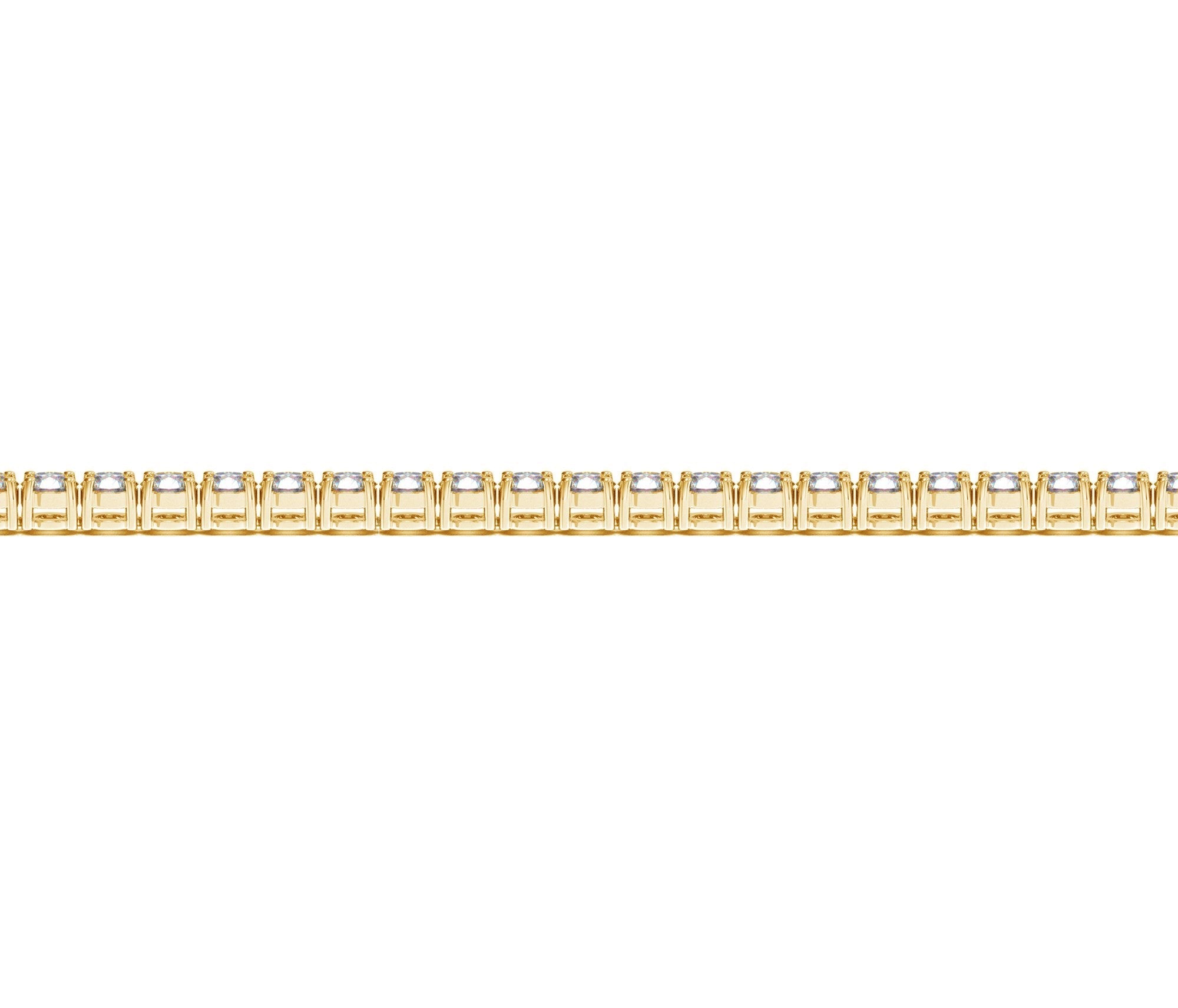 Lab Grown Round Diamond Tennis Bracelet in 14k Yellow Gold (4 cctw F/G VS2/SI1) by Bids.com