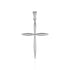 14k White Gold Rounded and Pointed Cross Pendant by Avera Group
