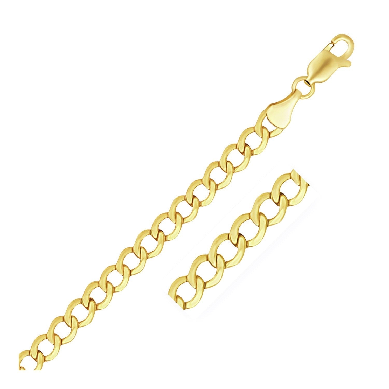 5.3mm 10k Yellow Gold Curb Chain by Bids.com