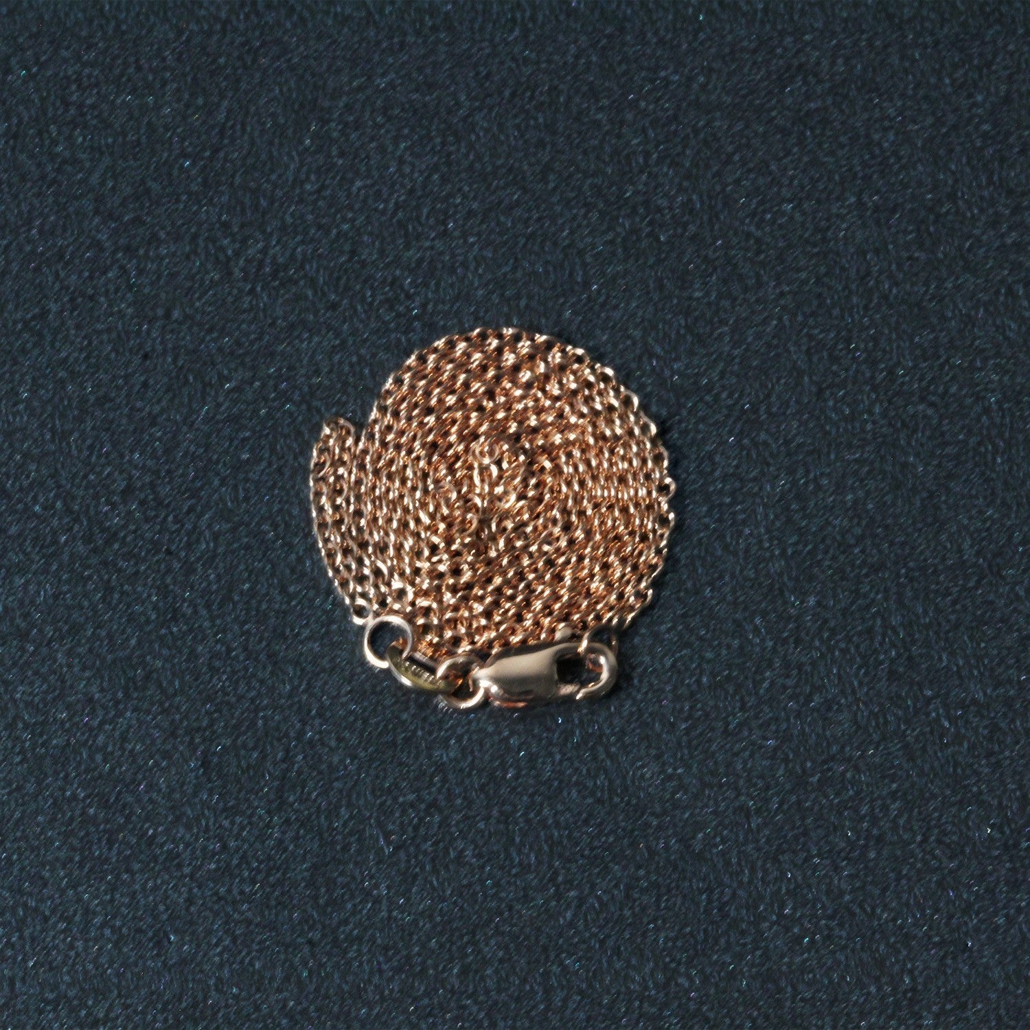 14k Rose Gold Round Cable Link Chain (1.25 mm) by Bids.com