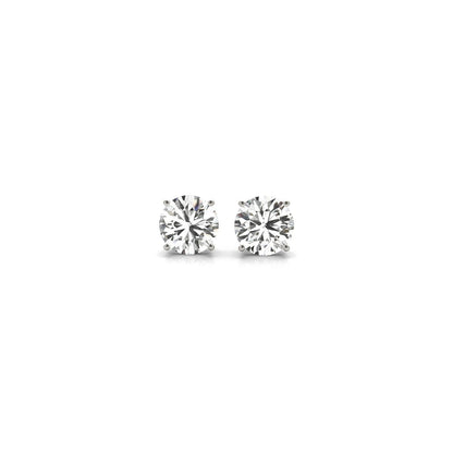 1 cttw Certified IGI Lab Grown Round Diamond Stud Earrings 14k White Gold (G/VS2) by Bids.com