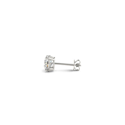 1 cttw Certified IGI Lab Grown Round Diamond Stud Earrings 14k White Gold (G/VS2) by Bids.com