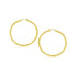 10k Yellow Gold Polished Hoop Earrings (25 mm) by Avera Group