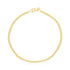 14k Yellow Gold High Polish Bead Bar Bracelet (2.50 mm)