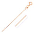 14k Rose Gold Diamond Cut Cable Link Chain (0.68 mm) - necklaces