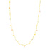14K Tri Color Necklace with Dangling Circles by Avera Group