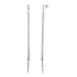 Long Chain Tassel and Textured Bar Drop Earrings in Sterling Silver by Avera Group