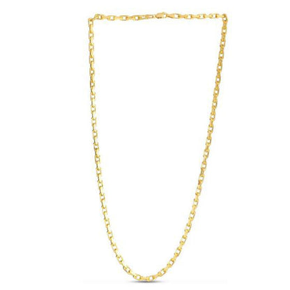 14k Yellow Gold French Cable Link Chain (3.60 mm)  DestGlow