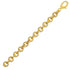 Textured Oval Link Bracelet in 14k Yellow Gold  (8.70 mm)