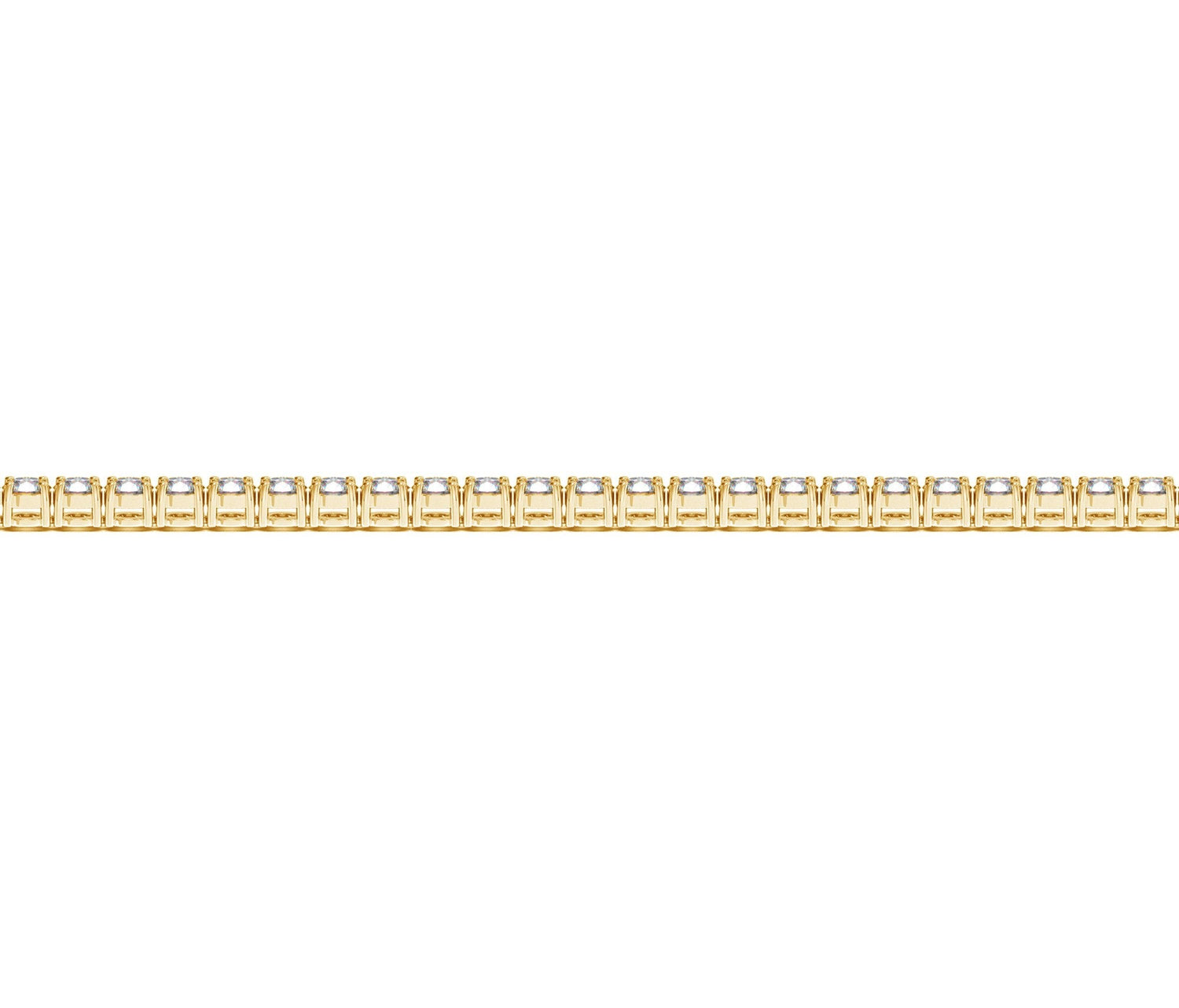 Lab Grown Round Diamond Tennis Bracelet in 14k Yellow Gold (2 cctw F/G  VS2/SI1)